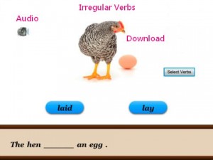 Frases com verbos irregulares com audio para ouvir e baixar